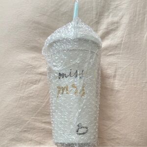 kate spade “miss to mrs” engagement/wedding White Travel Tumbler